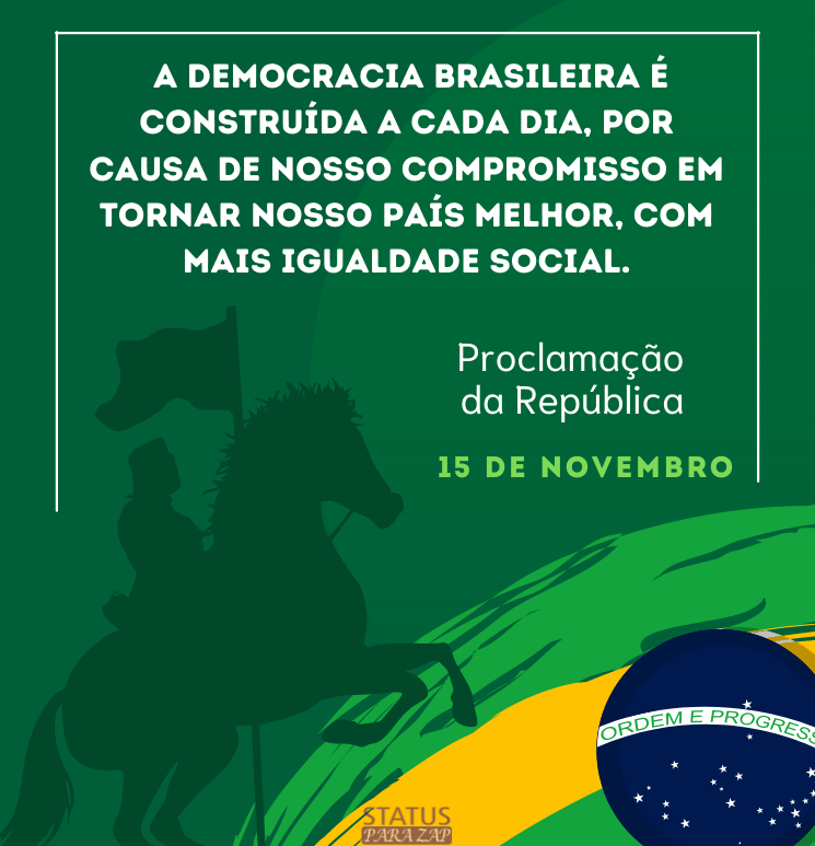  A democracia brasileira é construída a cada dia