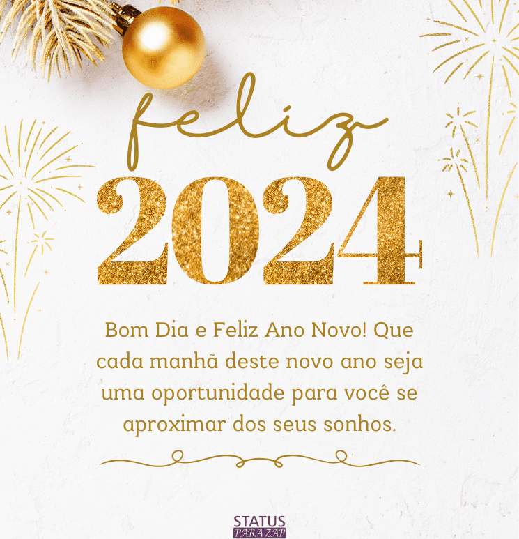 Bom Dia e Feliz Ano Novo