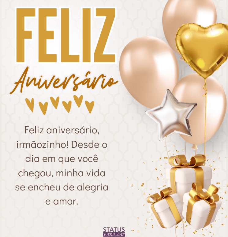 Mensagem de aniversário para irmãozinho