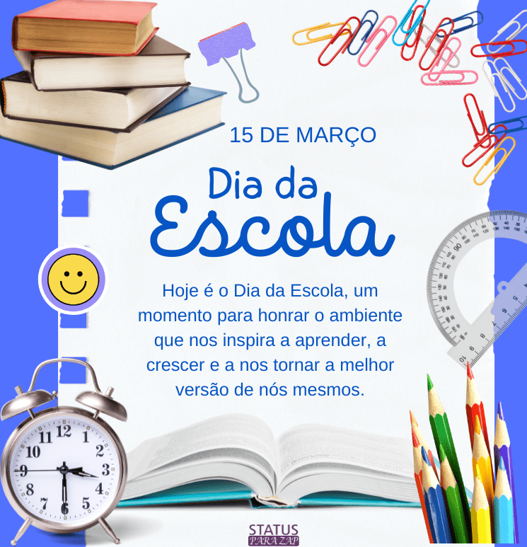 Hoje é o Dia da Escola, um momento para honrar o ambiente que nos inspira a aprender, a crescer e a nos tornar a melhor versão de nós mesmos. 