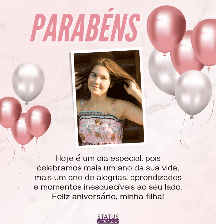 Mensagem de aniversário para filha 14 anos