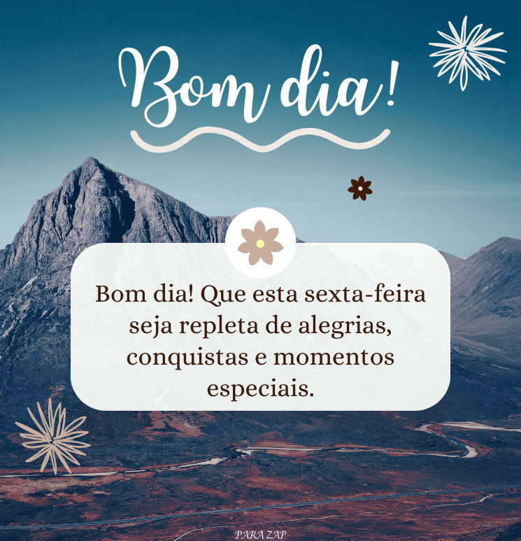 Mensagem de bom dia sexta feira para WhatsApp