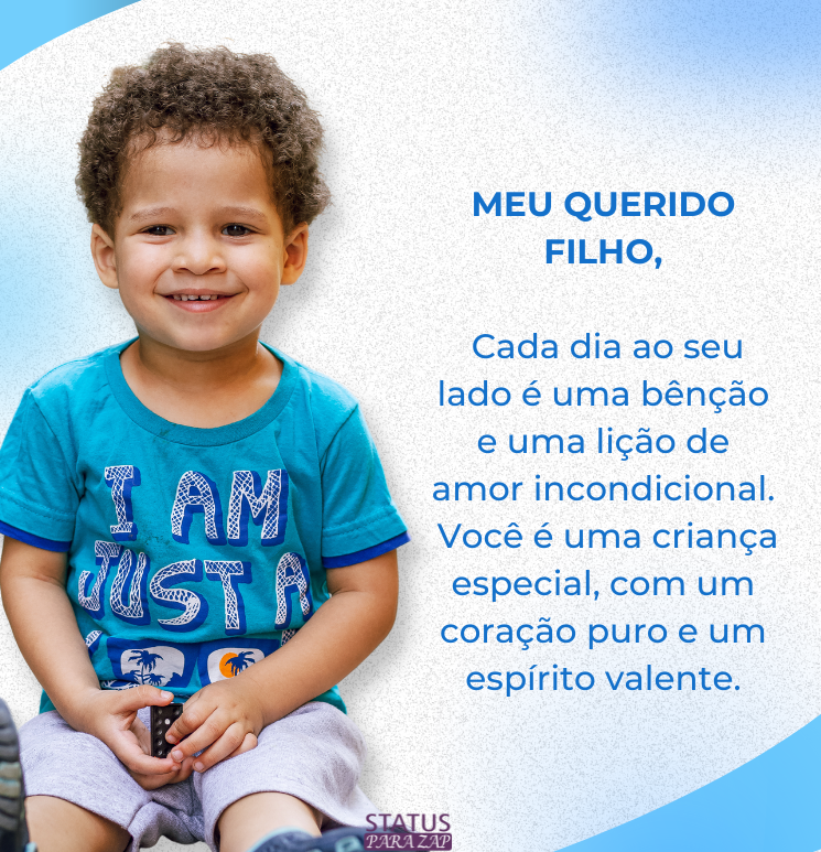 Mensagem para filho autista